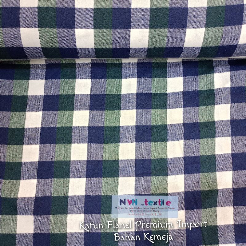 KAIN KATUN FLANEL PREMIUM IMPORT BAHAN KEMEJA