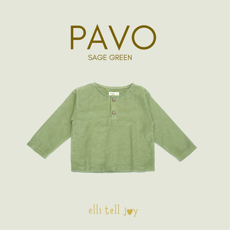 ELLITELLJOY - PAVO LONG SHIRT - Kemeja Anak Lengan Panjang - Baju Anak Lengan Panjang - Baju Anak Laki-Laki Usia 1 - 6 Tahun