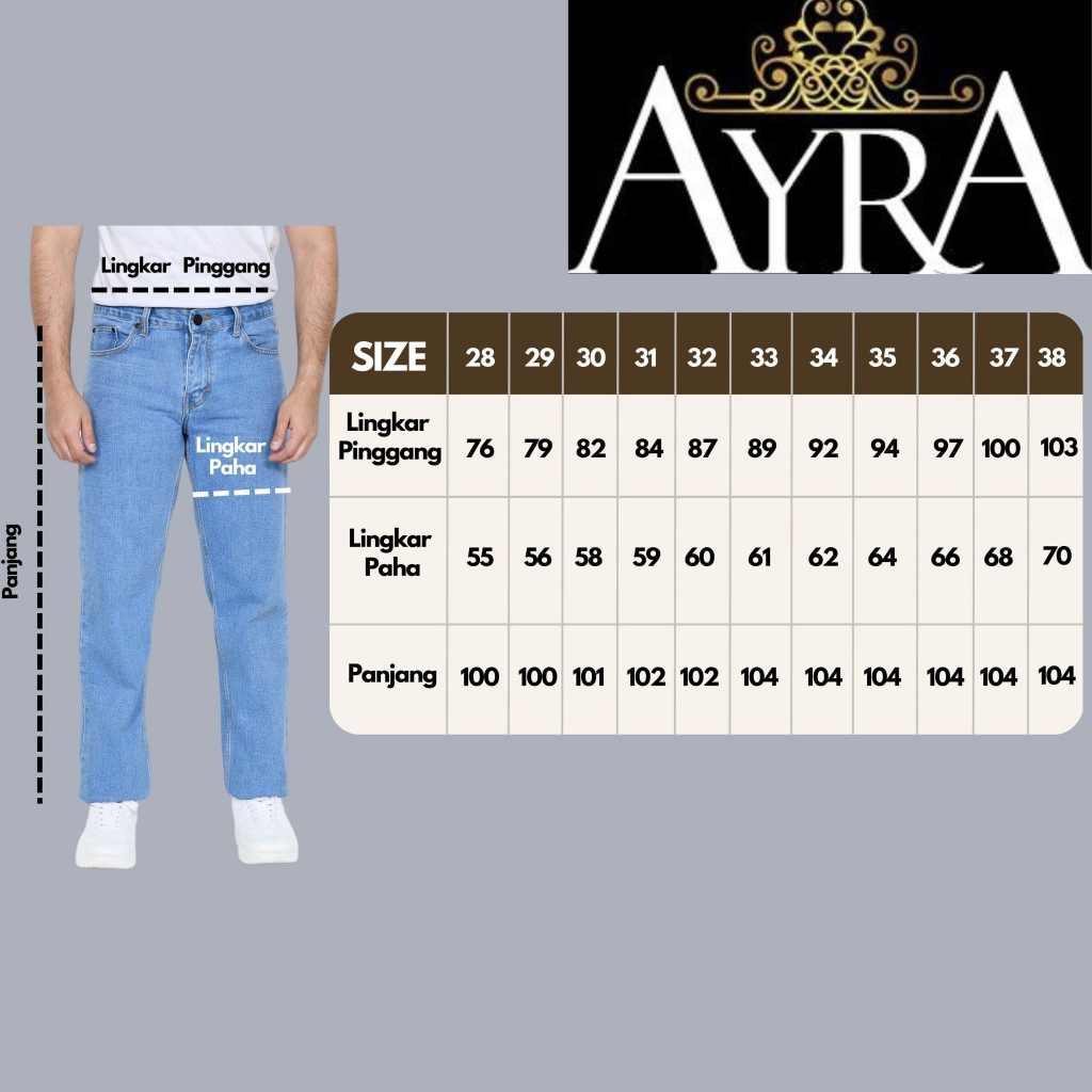 CELANA JEANS PANJANG PRIA Ayr Co REGULER STANDAR