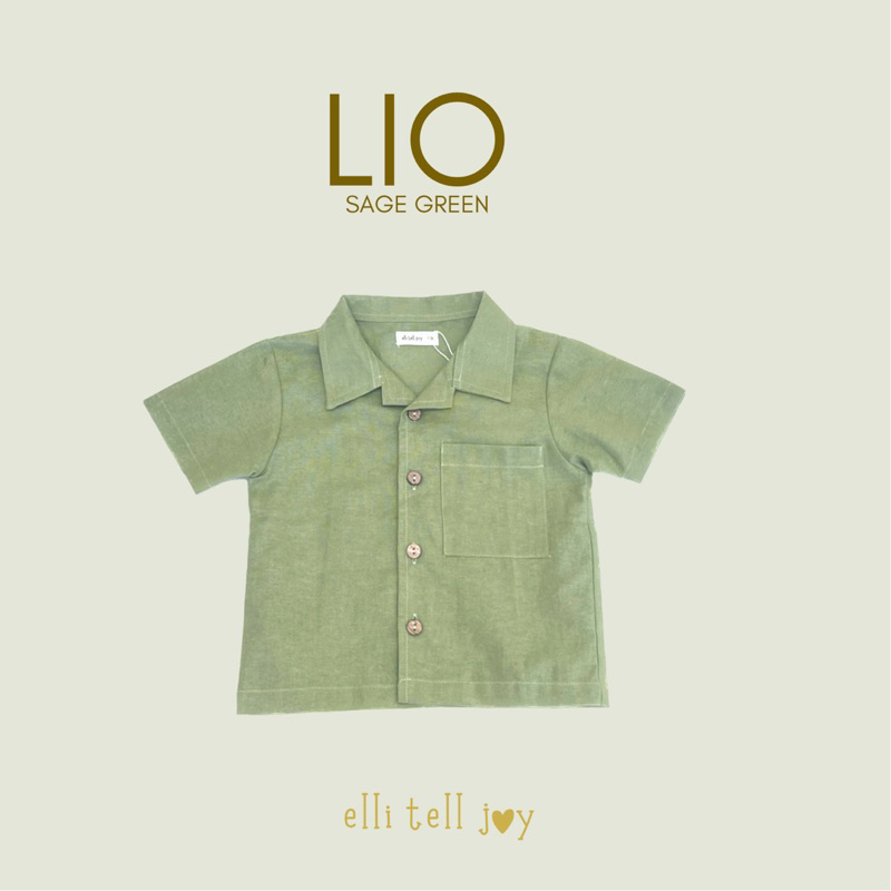 ELLITELLJOY - LIO BASIC SHIRT - Kemeja Anak Laki-Laki Usia 1 - 6 Tahun - Baju Anak Laki-Laki Baju Kemeja Anak