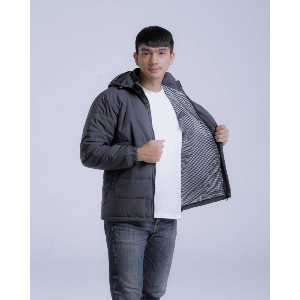 Jaket Puffer Jaket Kembung Jaket Gelembung Jaket Outdoor The Bojiel Grey