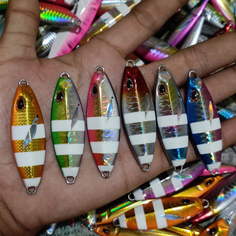 Metal jig 40gram micro jig 40gram gid Slow rocker jig umpan pancing metal jig