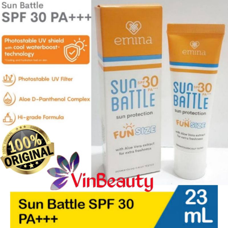 EMINA SUN BATTLE SPF 30 FUN SIZE 23 ML EMINA SUNSCREEN SUN PROTECTION