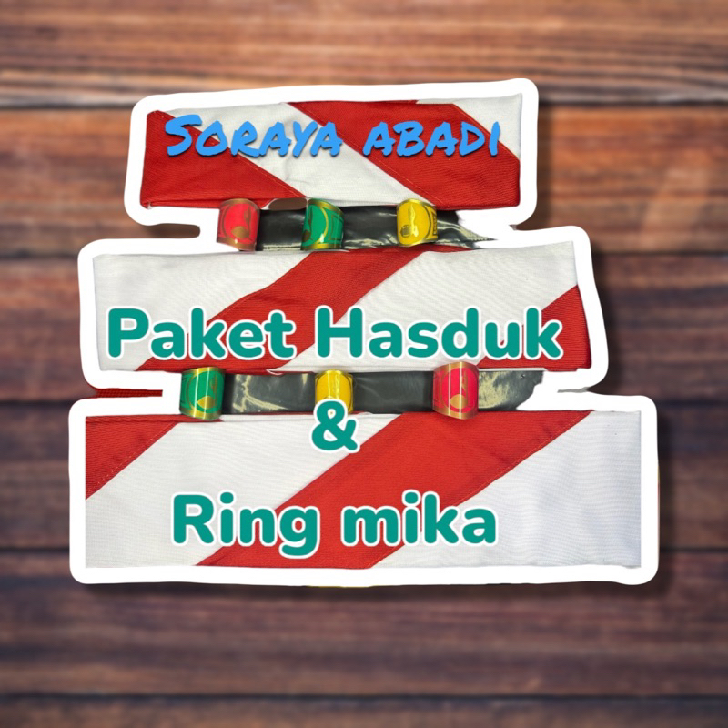 Paket Dasi/Kacu/Hasduk Pramuka dan Ring Mika SD, SMP, SMA