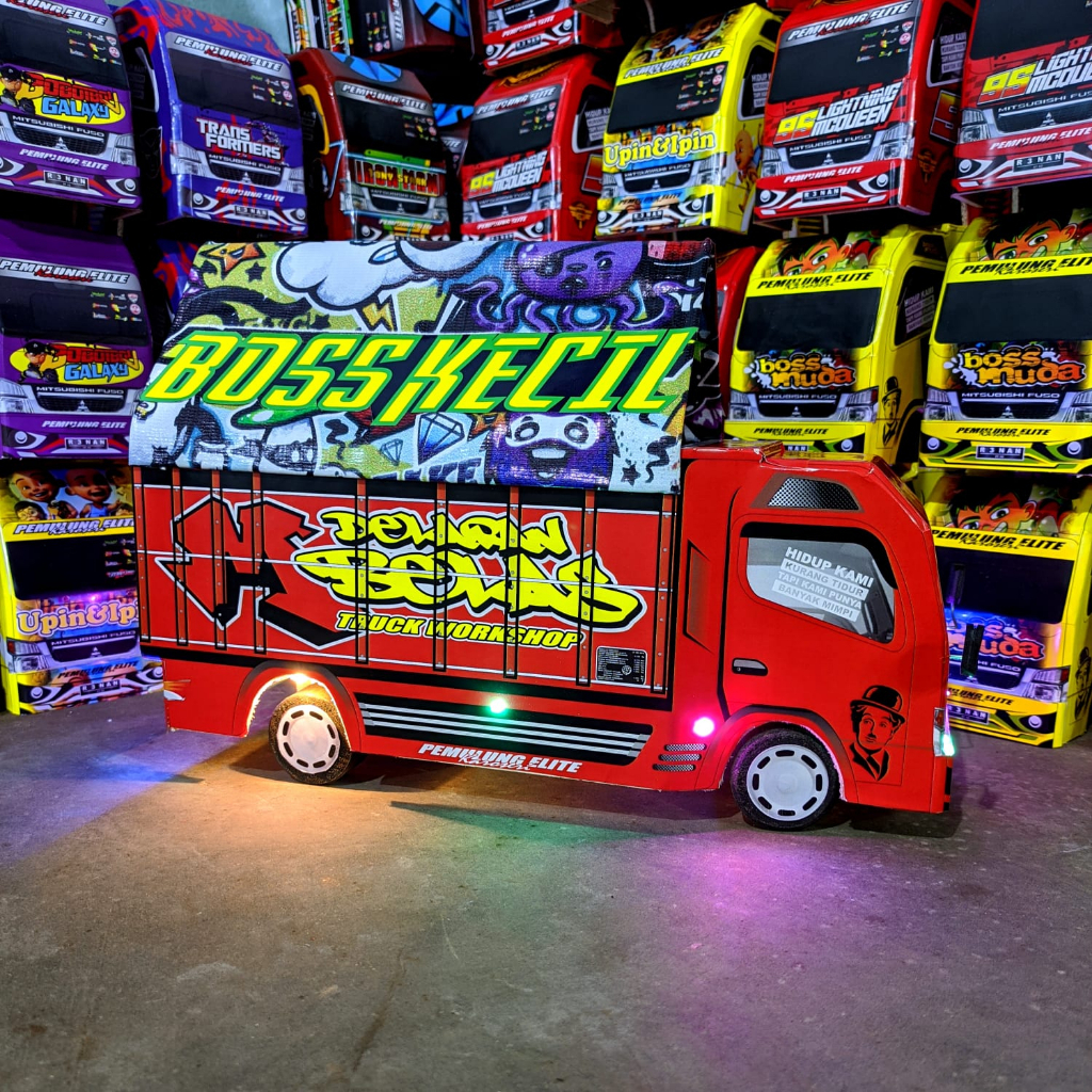 PROMO TRUK OLENG MAINAN ANAK TERMURAH TRUK OLENG FULL VARIASI LAMPU DAN TERPAL