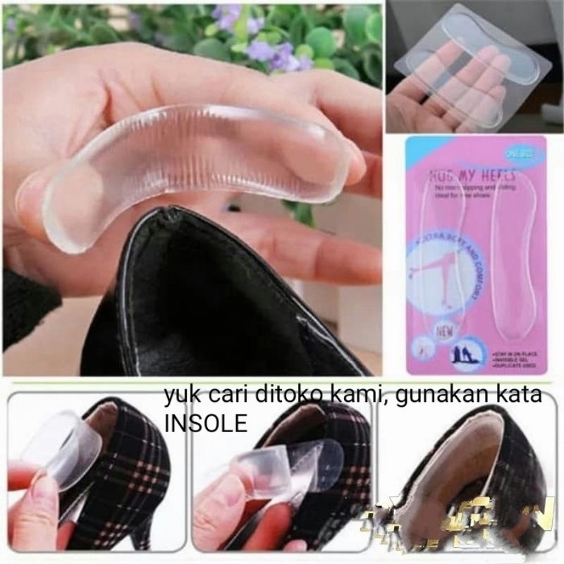 Bantalan Pelindung Tumit Kaki Sepatu 1 pasang Insole Heels Protector Insole Sepatu Stiker Bantalan Pelindung Tumit Sepatu Anti Lecet Sakit Pad Heel Sticker