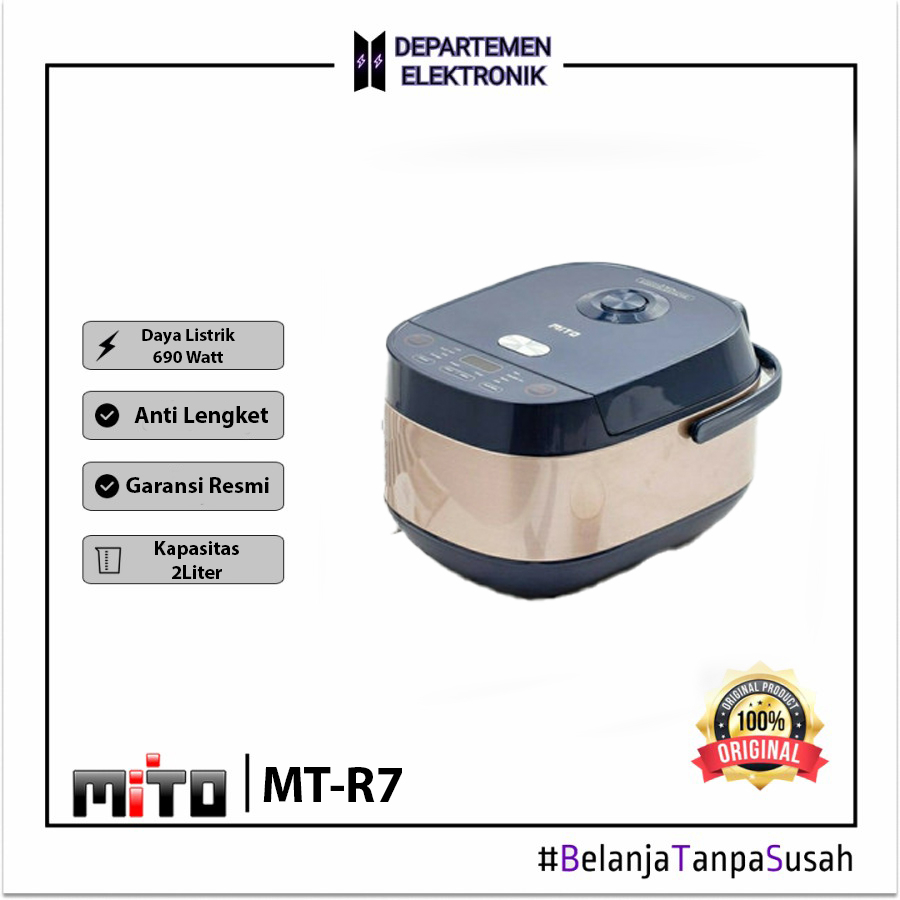 DIGITAL RICE COOKER MITO R7 2L GARANSI RESMI