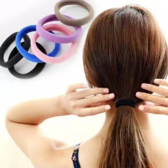 IKAT RAMBUT/ tali rambut / kuncir rambut karet 6 PC