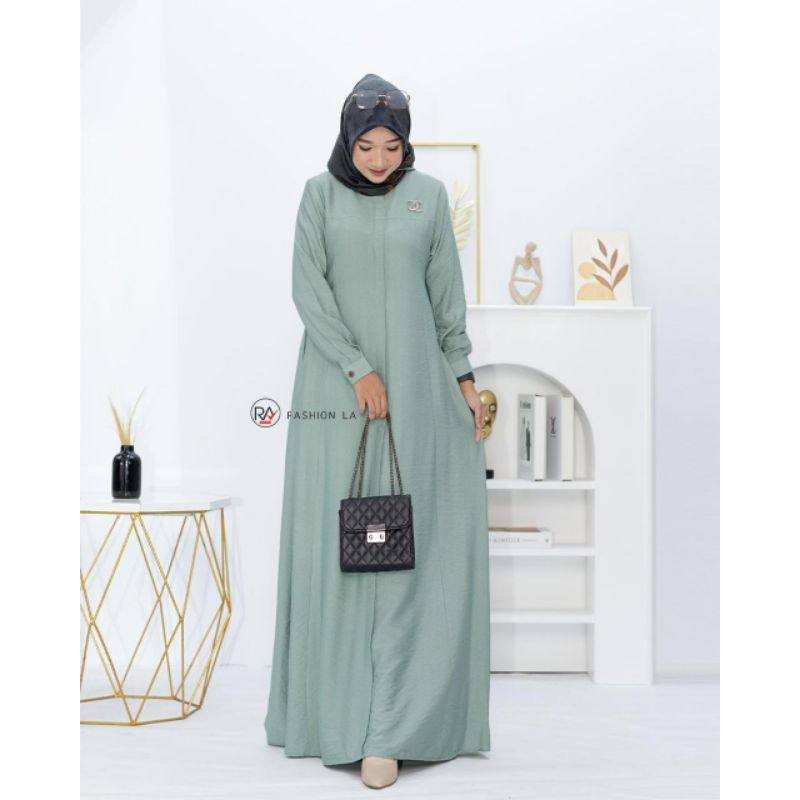 Gamis polos RA Fashion