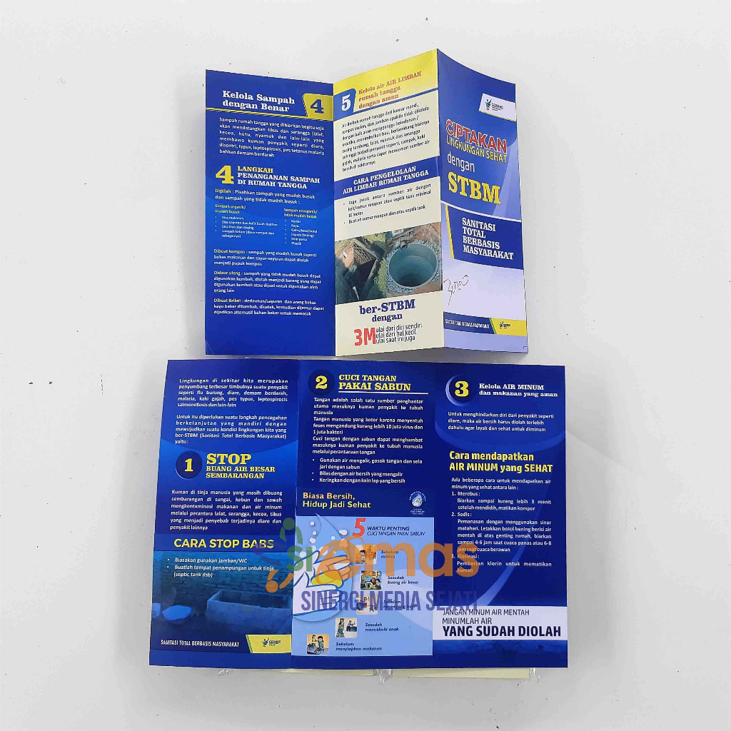 

Brosur Leaflet STBM, Sanitasi Total Berbasis Masyarakat, Leaflet dan Brosur Kesehatan