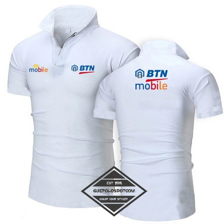 POLO KERAH BAJU BANK BTN MOBILE TYPE 3 - POLO BANK BTN MOBILE - BAJU POLOSHIRT BANK BTN MOBILE BANKI