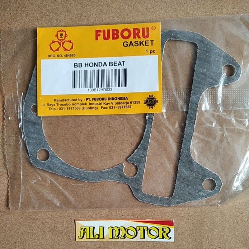Packing gasket cylinder blok boring bawah ( KERTAS ) beat karbu ori FUBORU