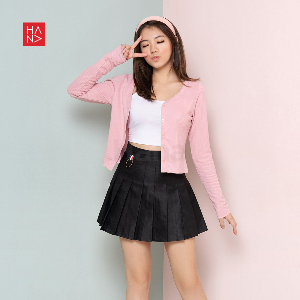 Hana Fashion [Big Size] - Rina Cardigan Long Sleeve Outer Wanita / Kardigan Wanita Korea - JK056