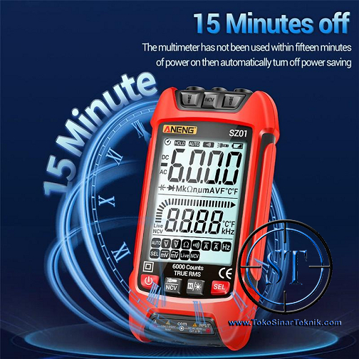 Digital Multimeter Multitester LED 6000 Counts DC AC  True RMS Auto Electrical Capacitance Voltage Tester ANENG SZ01