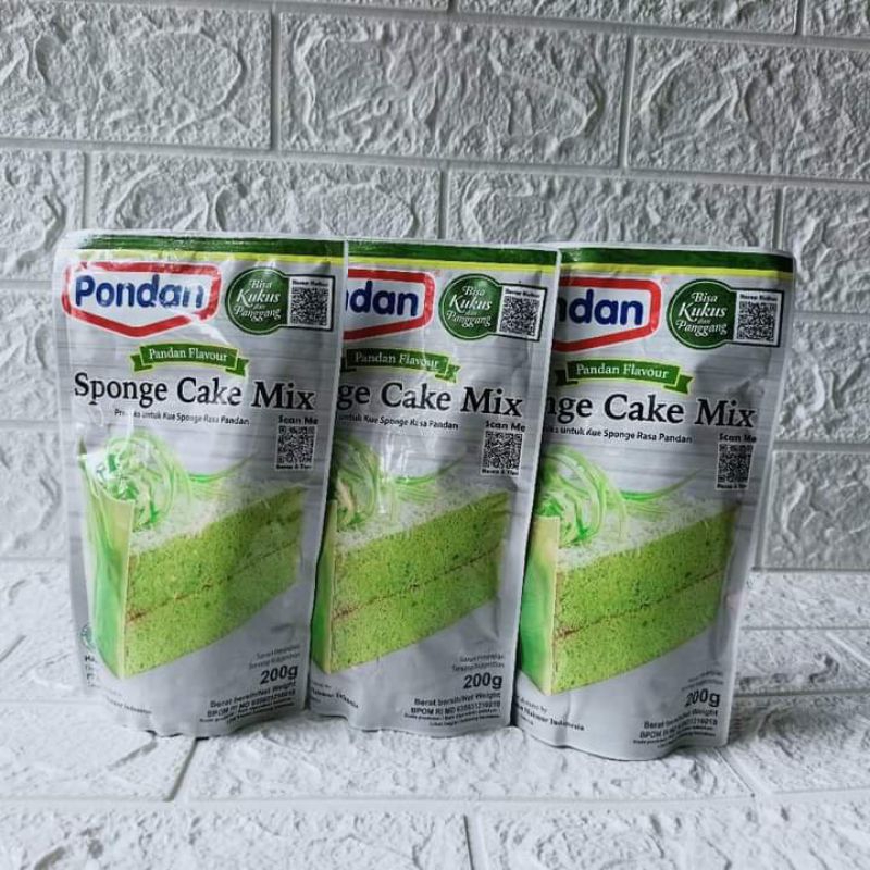 

8 Pondan Sponge Cake Tepung Premix 1 pcs