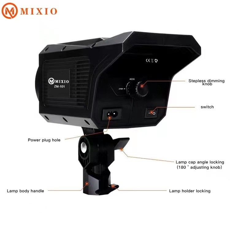 MIXIO - ZM-101 Lantern Softbox (25.5") with Lampu Video Light LED