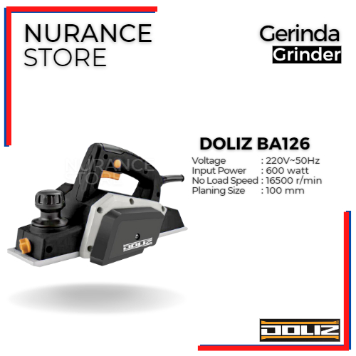 DOLIZ ELECTRIC PLANER BA126 / MESIN SERUT BA126