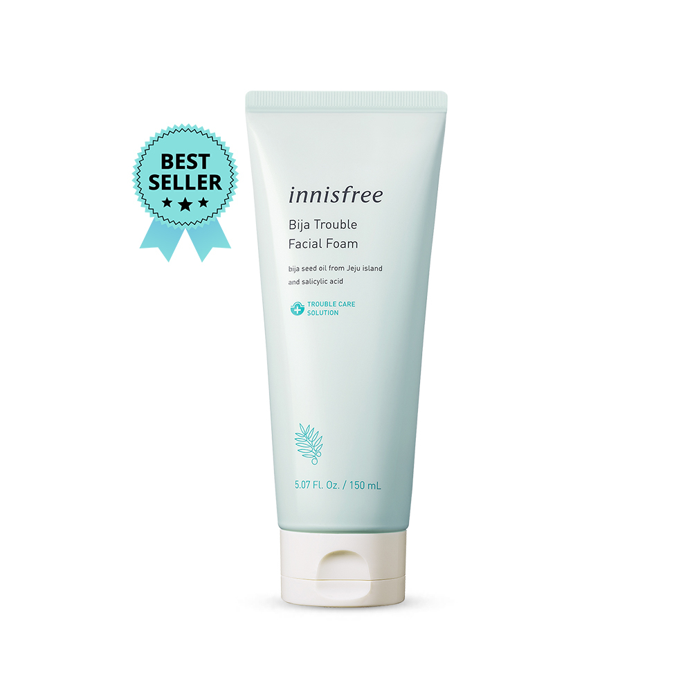 Innisfree Bija Trouble Cleansing Foam 150g / Acne Care Facial Foam