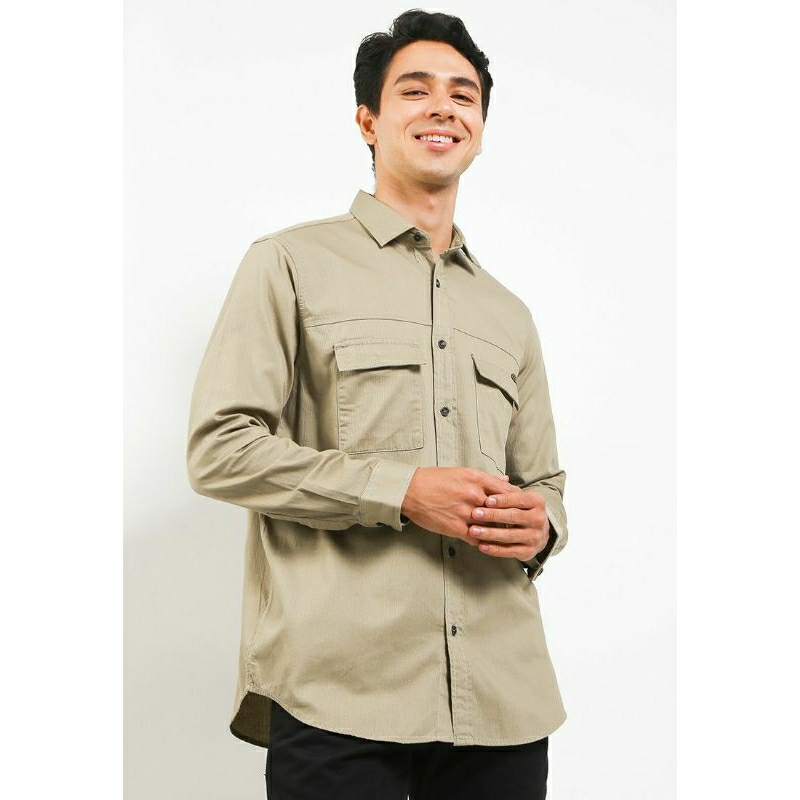 KLL377 KEMEJA LOIS ORIGINAL PRIA TERBARU KATUN DOBBY