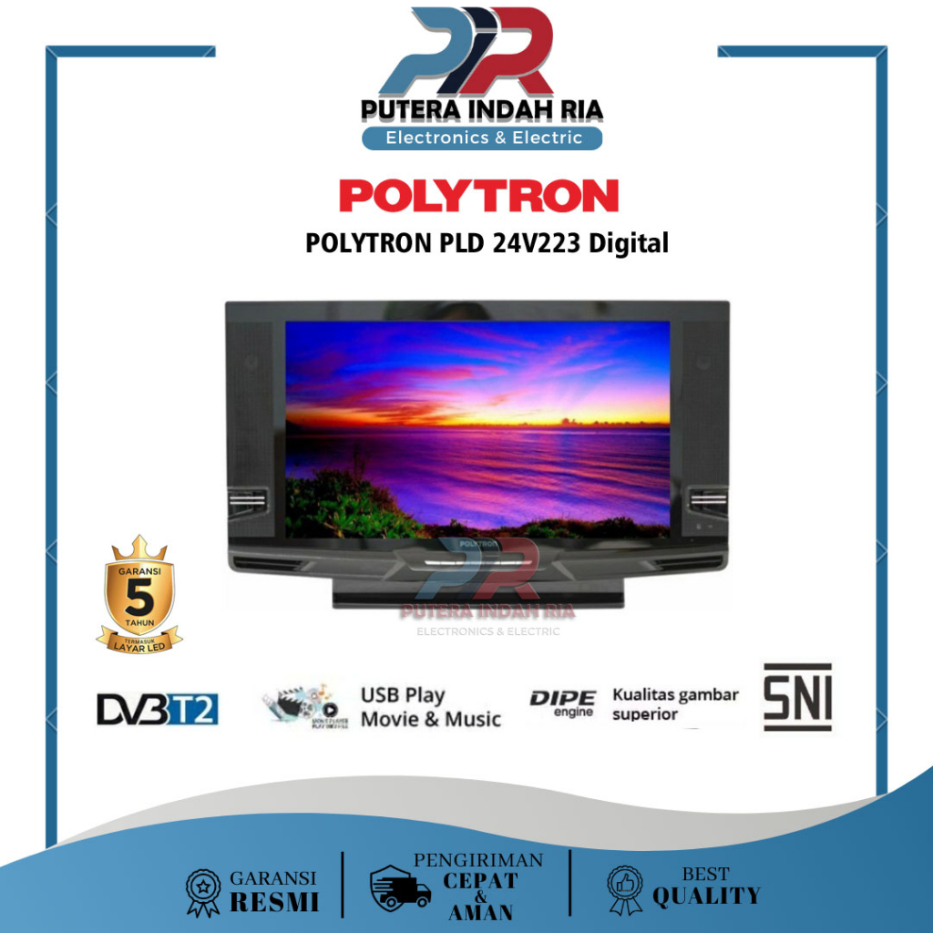 POLYTRON TV Semi Tabung PLD 24V223