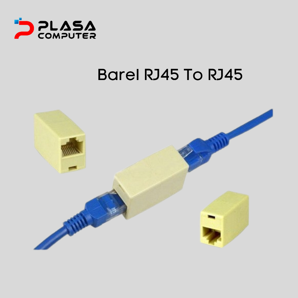 Konektor Sambungan RJ45 To RJ45 - Barel RJ45 To RJ45