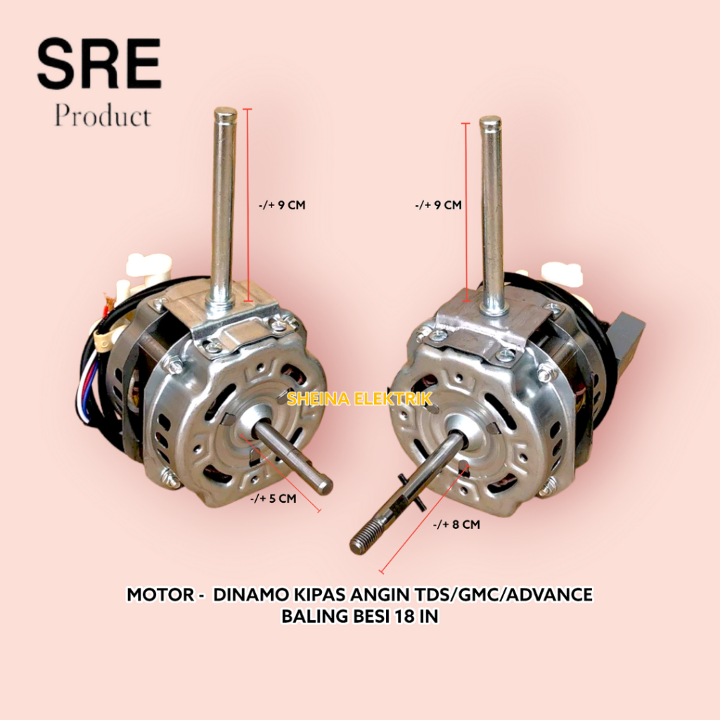 Dinamo Kipas Angin Advance TDS 18 inchi Baling Baling Besi