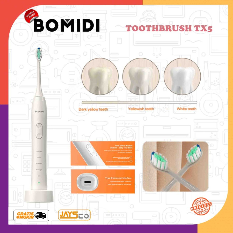 Bomidi TX5 Sikat Gigi Elektrik