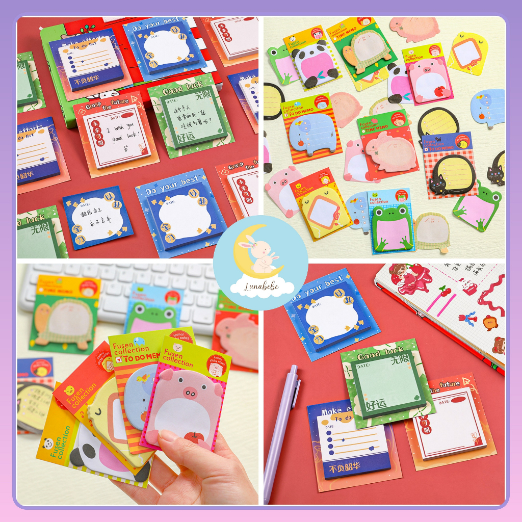 

Sticky Notes Motif Hewan Tempelan Mini Kertas Catatan Memo Note Karakter Animal