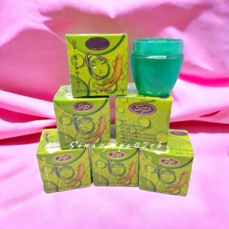 ( harga 1lsn isi 12) Cream Sp Gingseng UV Special Gingseng Whitening Crem Original