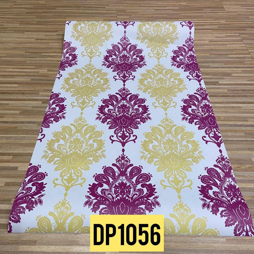 Wallpaper sticker dinding bahan pvc motif batik 3D best seller wallpaper dinding ruang tamu kamar tidur premium quality 45cmX9m