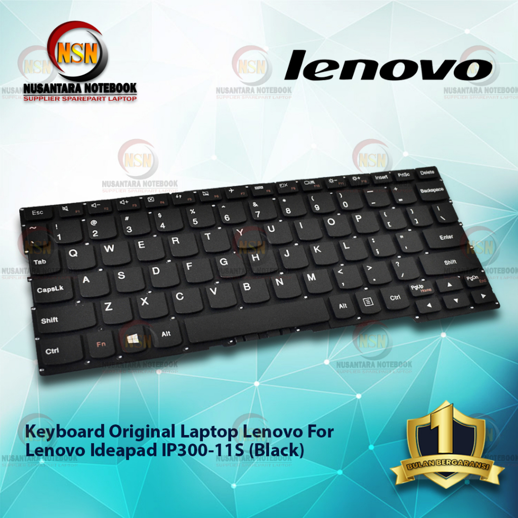 Keyboard Original Laptop Lenovo IDEAPAD IP300-11S Black