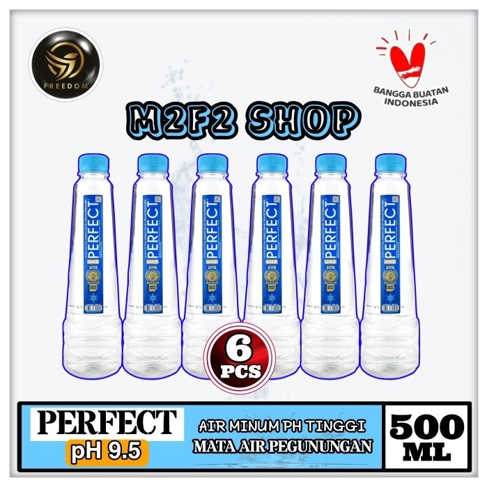 

Air Mineral Water Perfect Alkaline pH9.5 Botol Pet - 500 ml (Kemasan 6 Pcs)