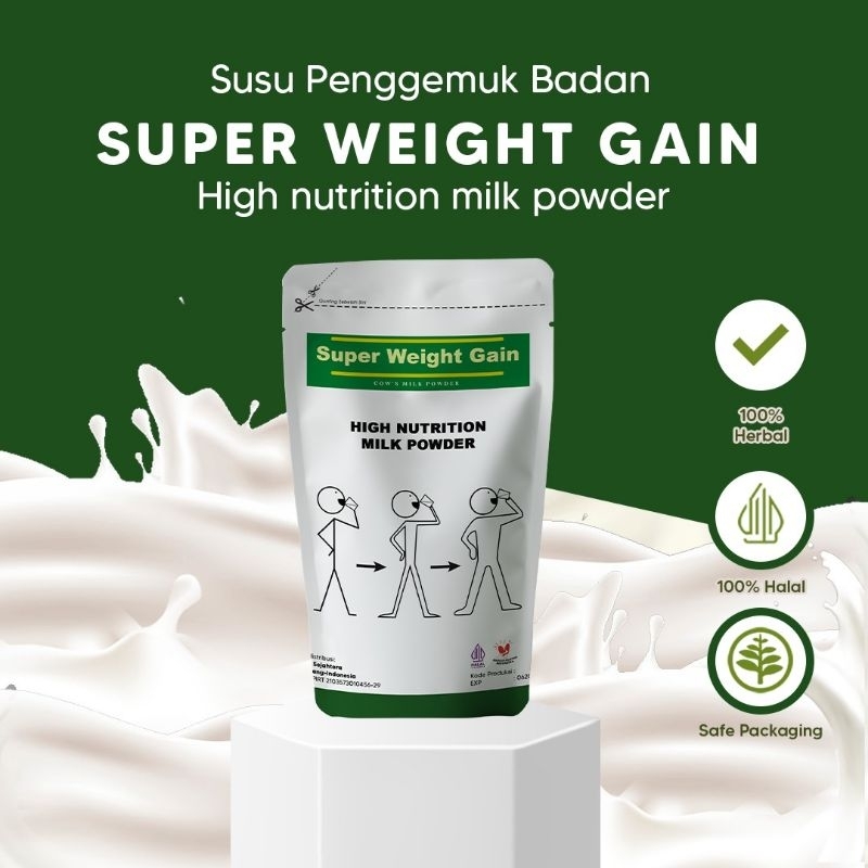 

500gram Super Weight Gain Susu Penggemuk Badan Dewasa BPOM Original