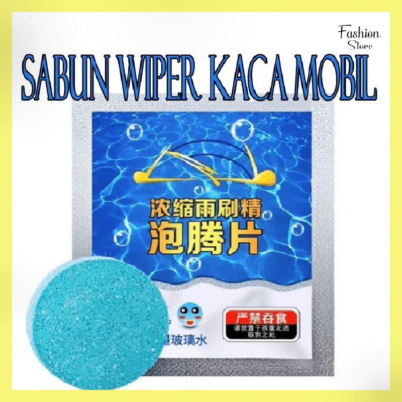 FS-SABUN PEMBERSIH KACA MOBIL WIPER MOBIL / GLASS CLEANER TABLET / ANTI NODA