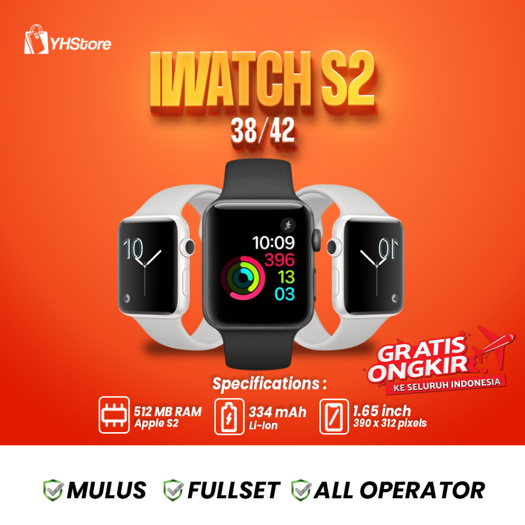 Apple Watch Series 2 42mm Second 100% Original Fullset