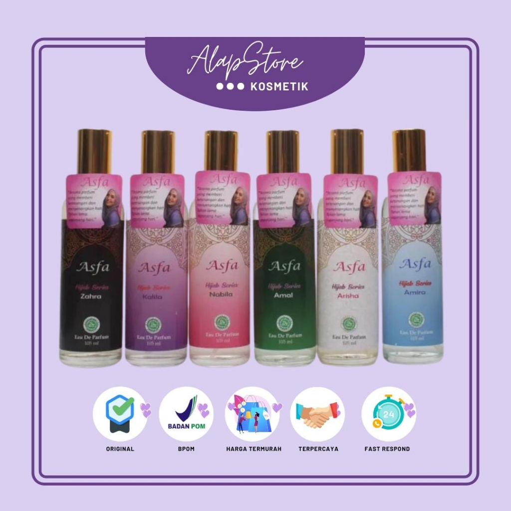 Asfa Hijab Series Eau The Parfume I Amal I Zahra I Arisha I Nabila I Amira I Kalila