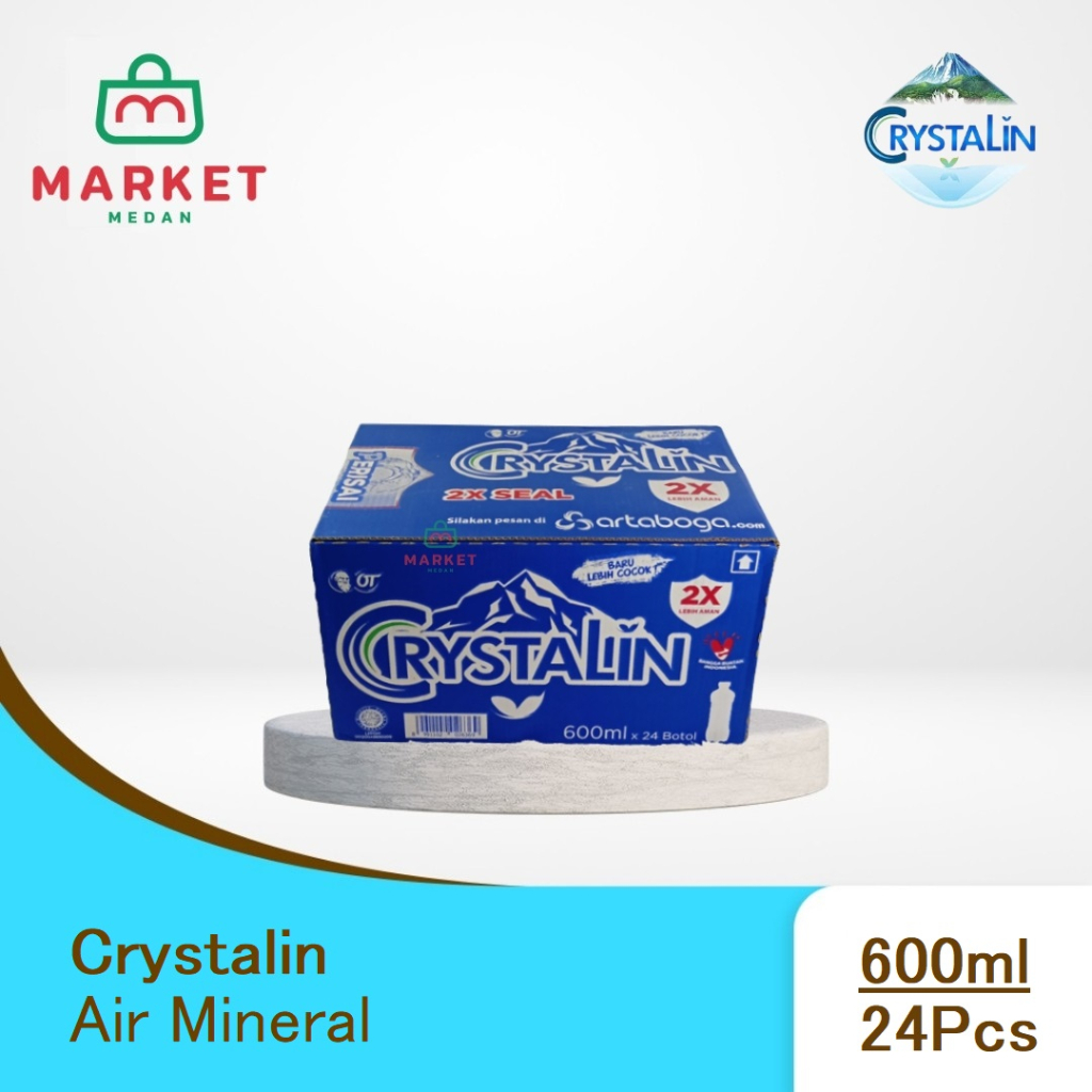 

Air Mineral Crystalin 600 ML 1 Dus Isi 24 Pcs