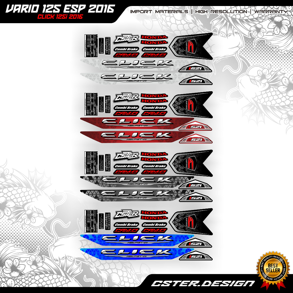 STRIPING VARIO 125 NEW click 125i 2016