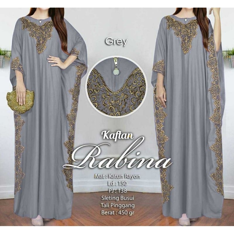 RABINA KAFTAN JUMBO | DRESS KAFTAN | DRESS FASHION MUSLIM KATUN RAYON