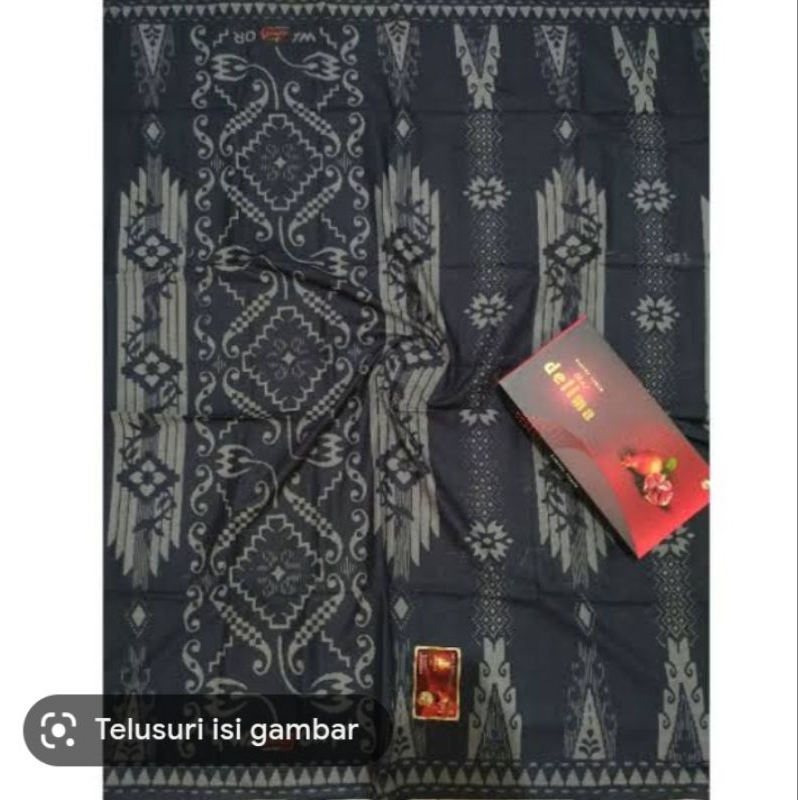 Sarung Tenun DELIMA BALI Warna Tumpal Kembang sarung oleh oleh haji santri ( TUMPAL RANDOM )