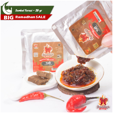 

Sambal Terasi (Bojo Tuo) Sambal Kemasan Sachet 20gr Sambal Sachet Travel Pack Enak Murah