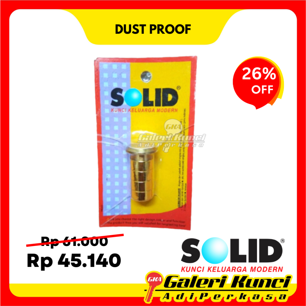 Dust Proof Strike SOLID 319 US3 Penutup Lubang Grendel Tanam