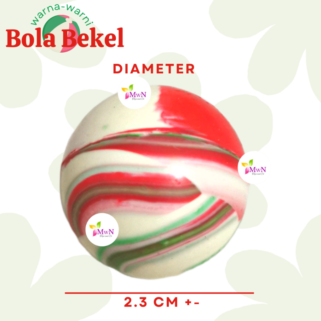 MWN Mainan Anak Bola Bekel diameter 2.3 cm