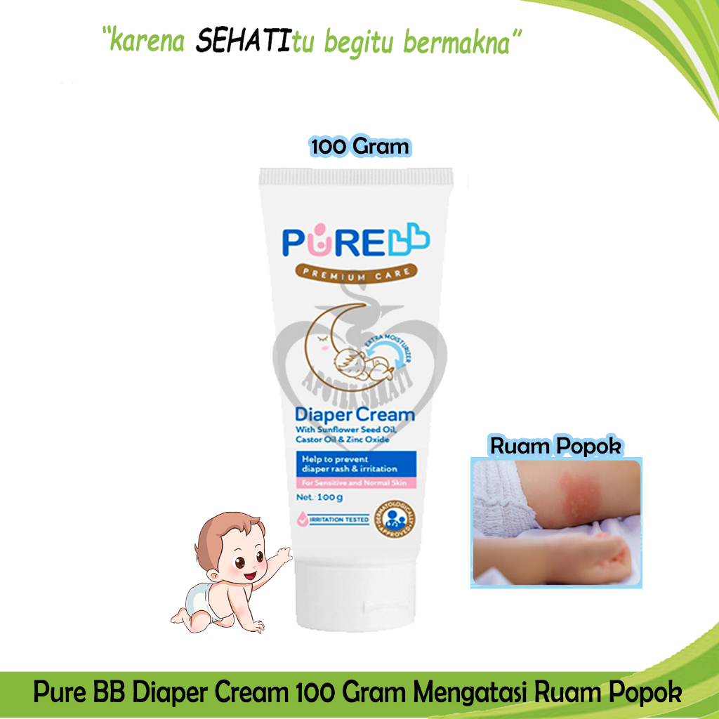 Pure Baby Diaper Cream Melindungi Kulit Bayi Ruam Popok