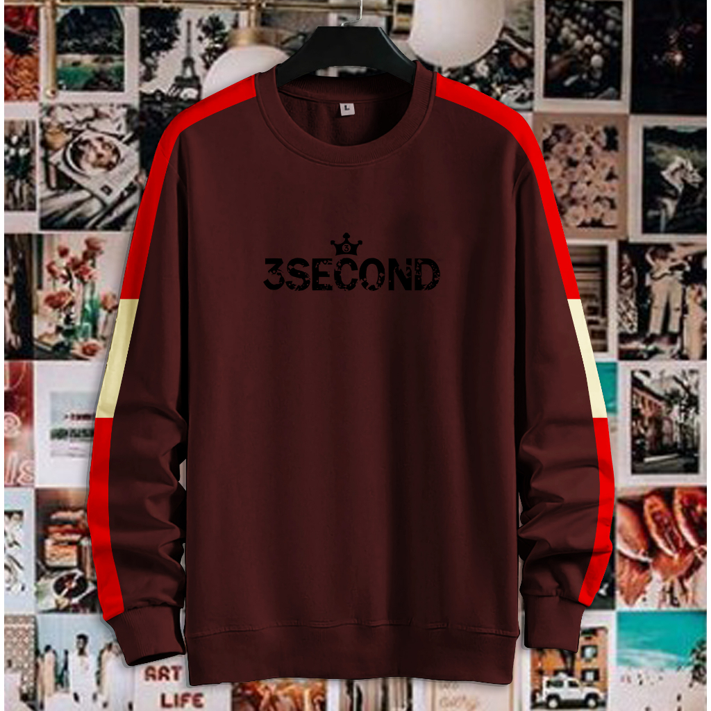 Sweater Crewneck Kombinasi Big Size Uk XL,XXL,XXXL,4XL,5XL,6XL