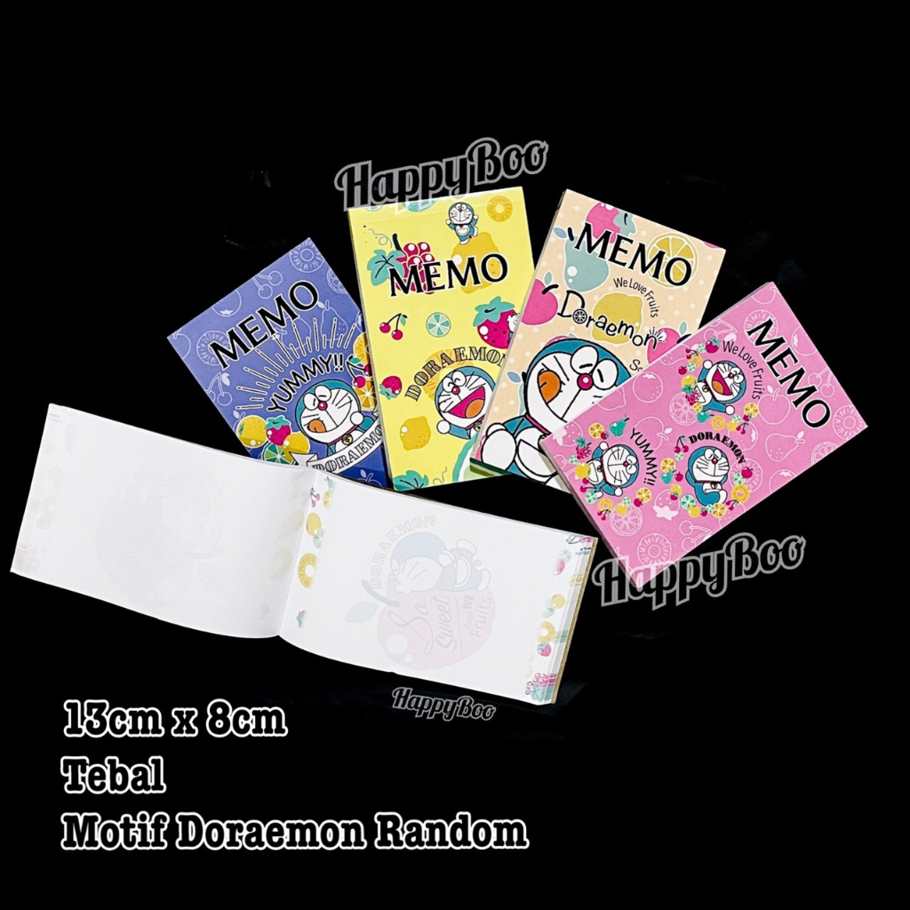 notes note book memo pad doraemon tebal notebook notepad buku catatan diary