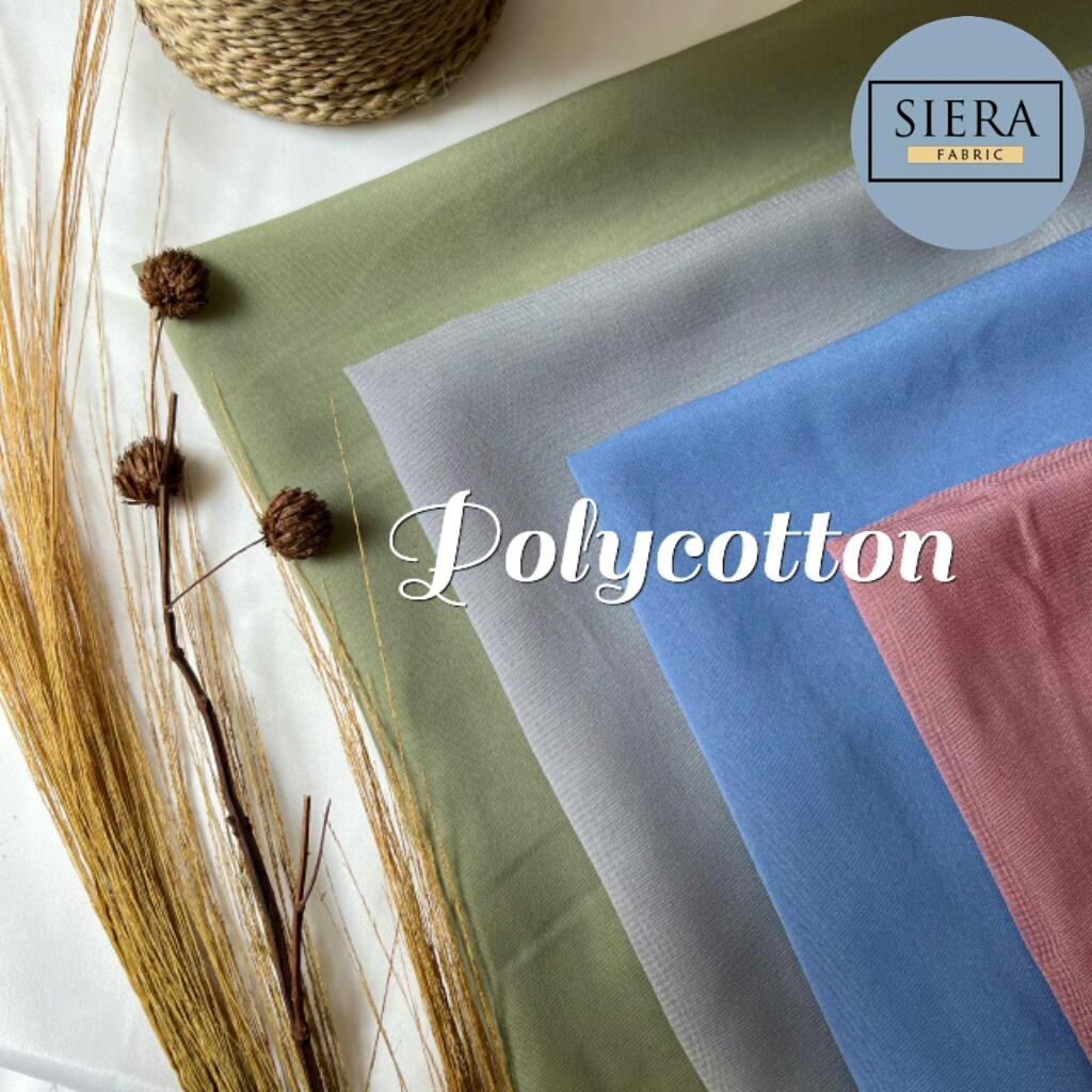 SETENGAH METER Kain POLYCOTTON BELLA SQUARE / POLIKATUN