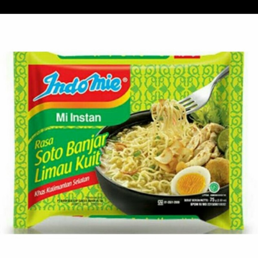 

indomie kuah mie instan rasa soto banjar limau kuit indofood