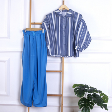 ONE SET KEMEJA OVERSIZE LOLLY / SETELAN KIYOWO WANITA TERLARIS