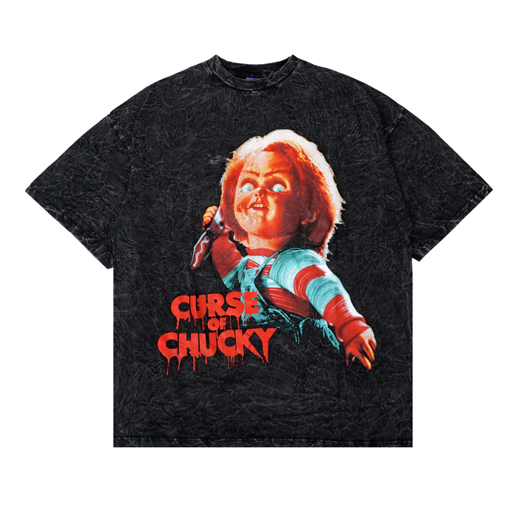 Ready Stock - Tshirt Oversized Wash CHUCKY